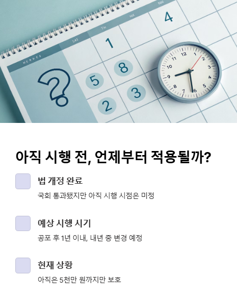 아직 시행 전, 언제부터 적용될까?