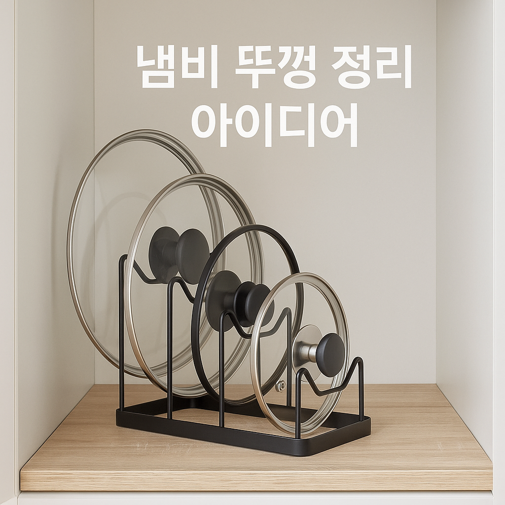 주방이 넓어지는 기적! 냄비 뚜껑 수납 아이디어 7가지