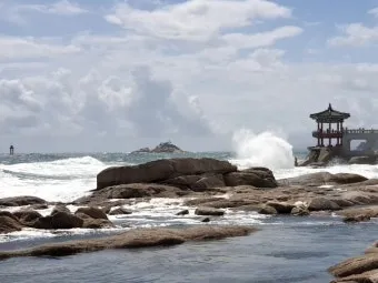 속초 바람 방향 영금정 산책 계단 휴식 포인트 소개_2