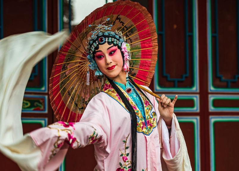 전통 일본 춤 사진