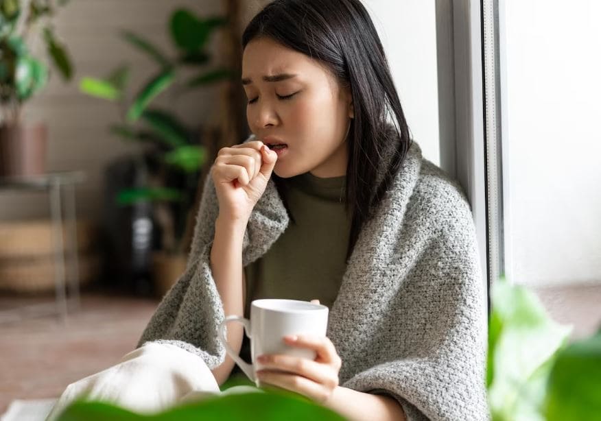 환절기 감기 이미지