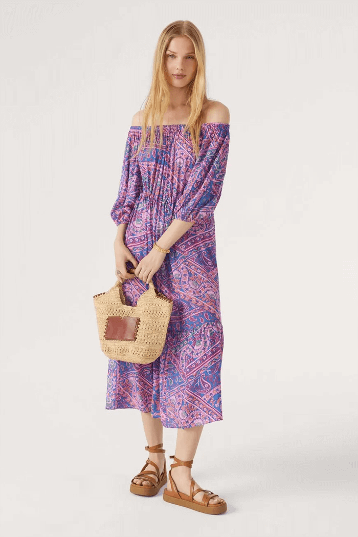 바쉬 오프숄더 원피스