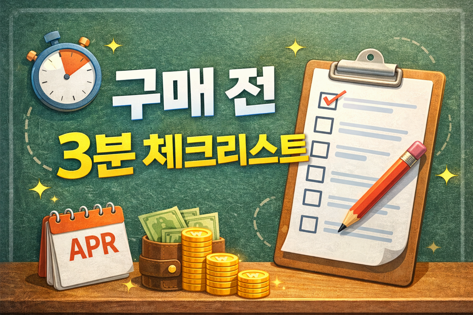 구매 전 3분 체크리스트