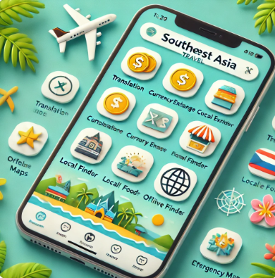 동남아 여행 앱 사진