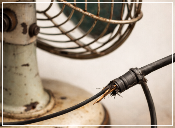 오래된 가전제품 전선 피복 갈라짐 관련 사진