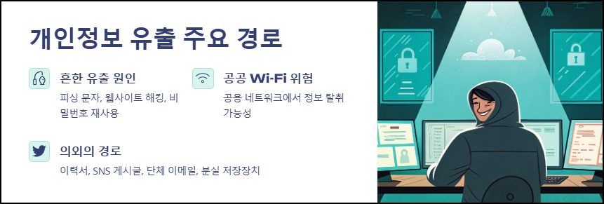 개인정보 유출 주요 경로