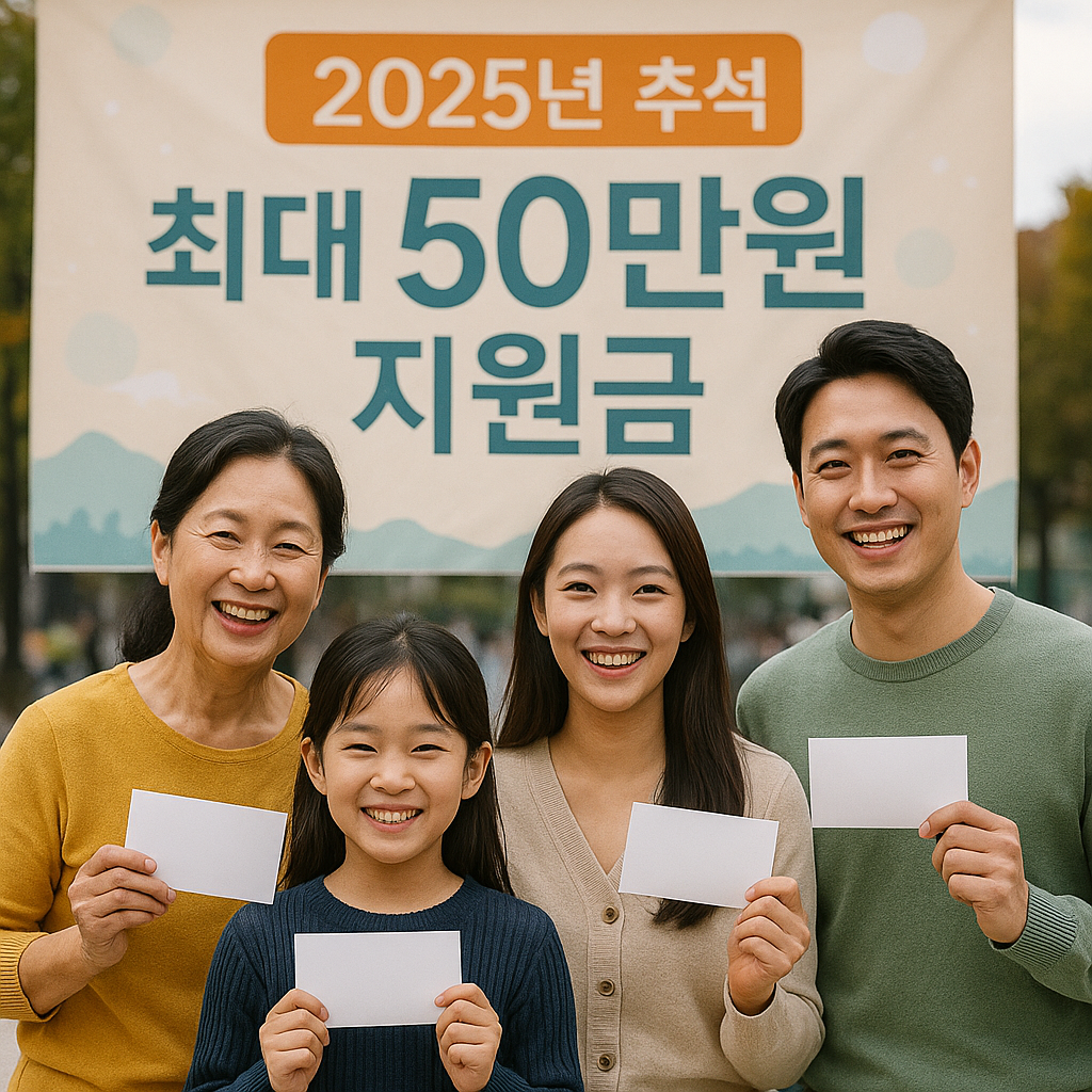 2025년 추석지원금 지급 지역 총정리(9월 기준)