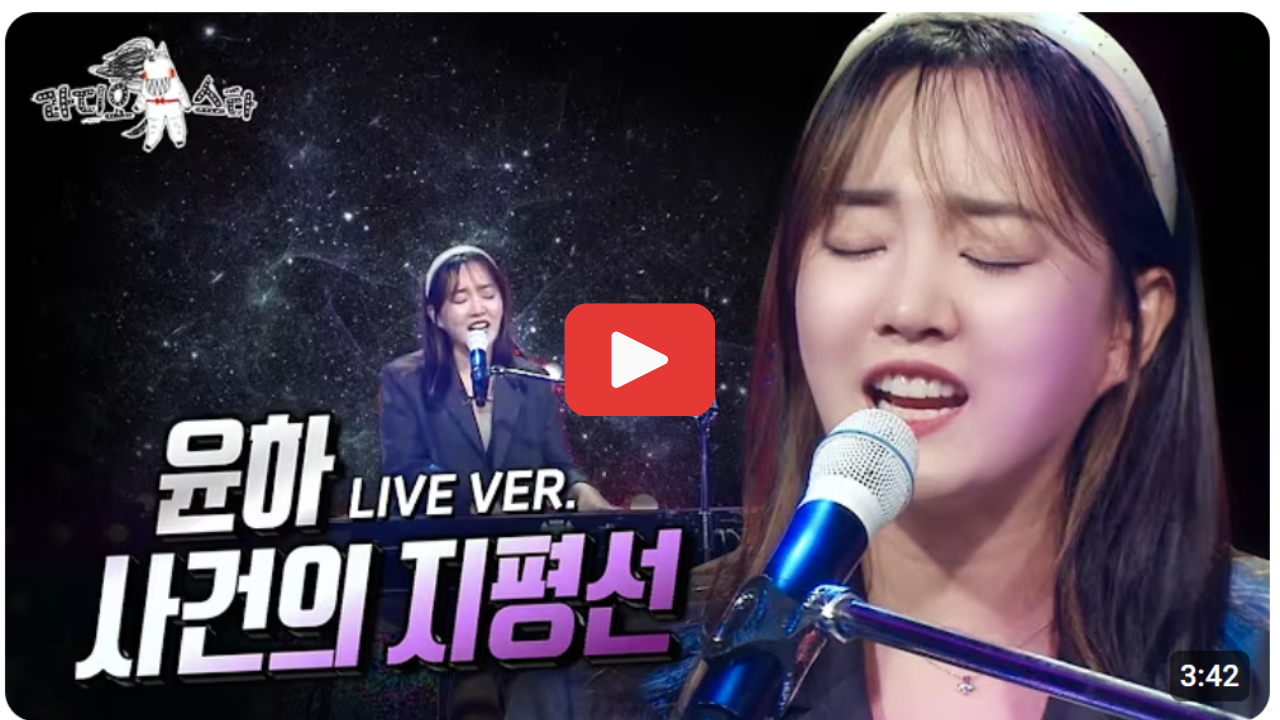 윤하 사건의지평선 레전드 라이브