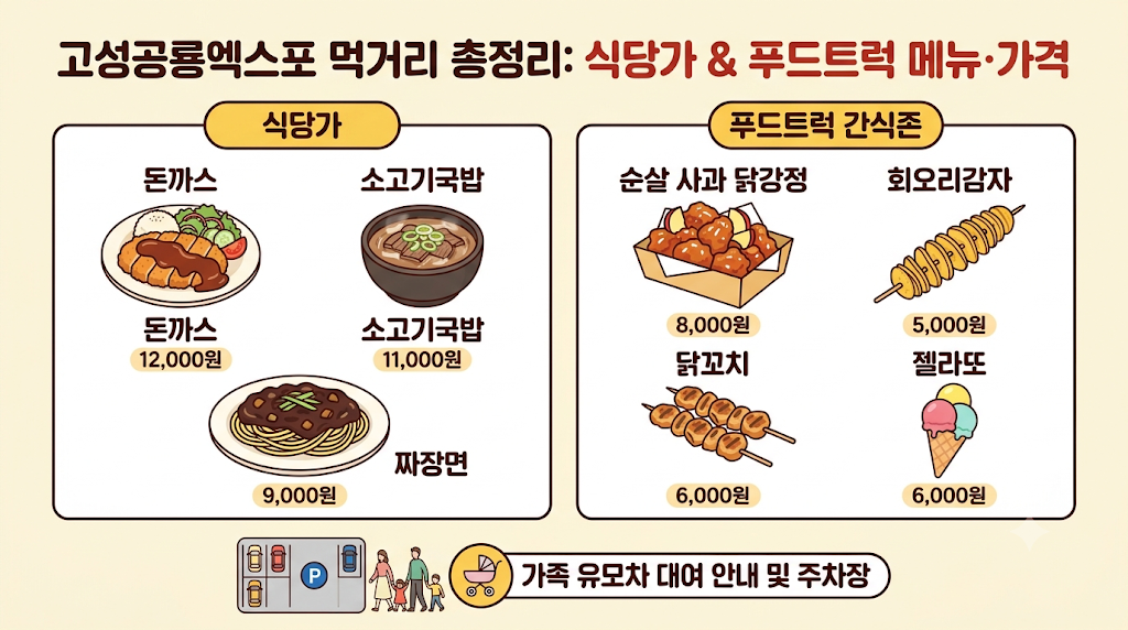 고성공룡엑스포 먹거리