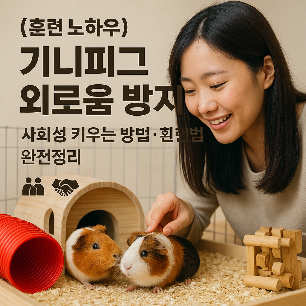 [훈련 노하우] 기니피그 외로움 방지 ｜ 사회성 키우는 방법&middot;훈련법 완전정리