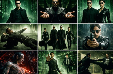 매트릭스 속 가상현실 모습