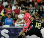 한국 대 멕시코 평가전 - 전반전 결과