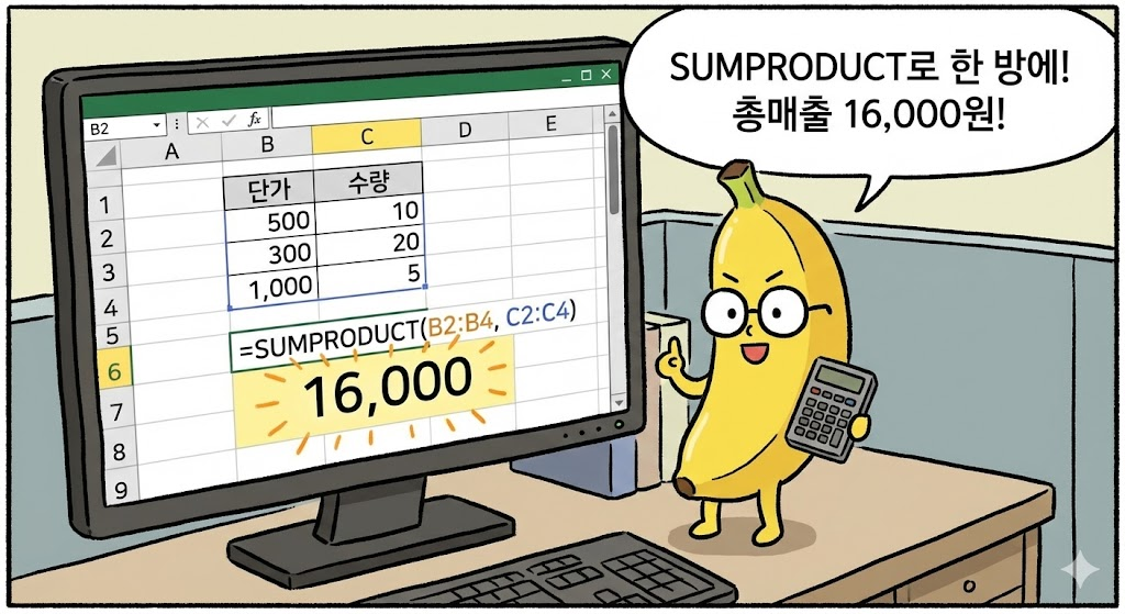엑셀 SUMPRODUCT 함수 완벽 해부