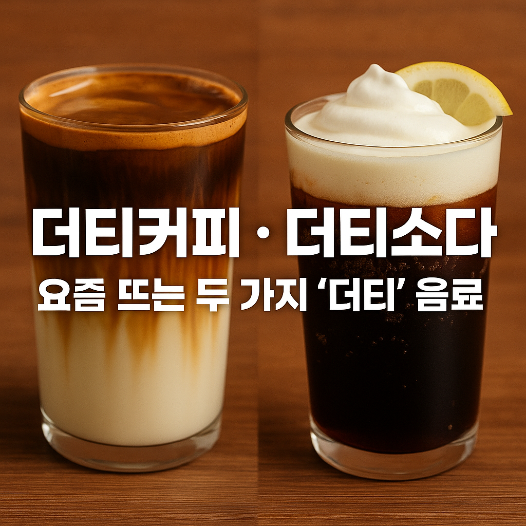 진한데 달콤한 더티커피, 상큼하게 톡 쏘는 더티소다