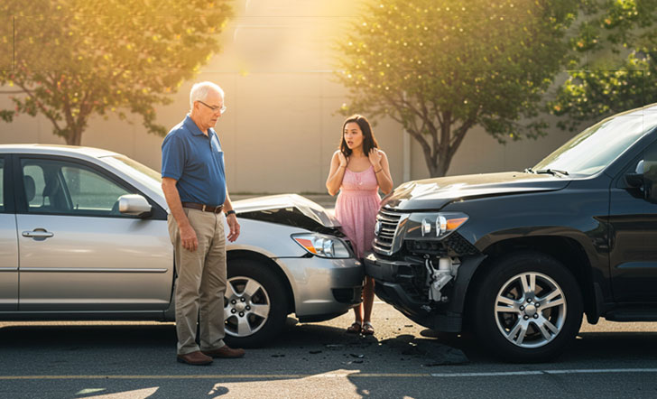 접촉 사고시 대처법 이미지