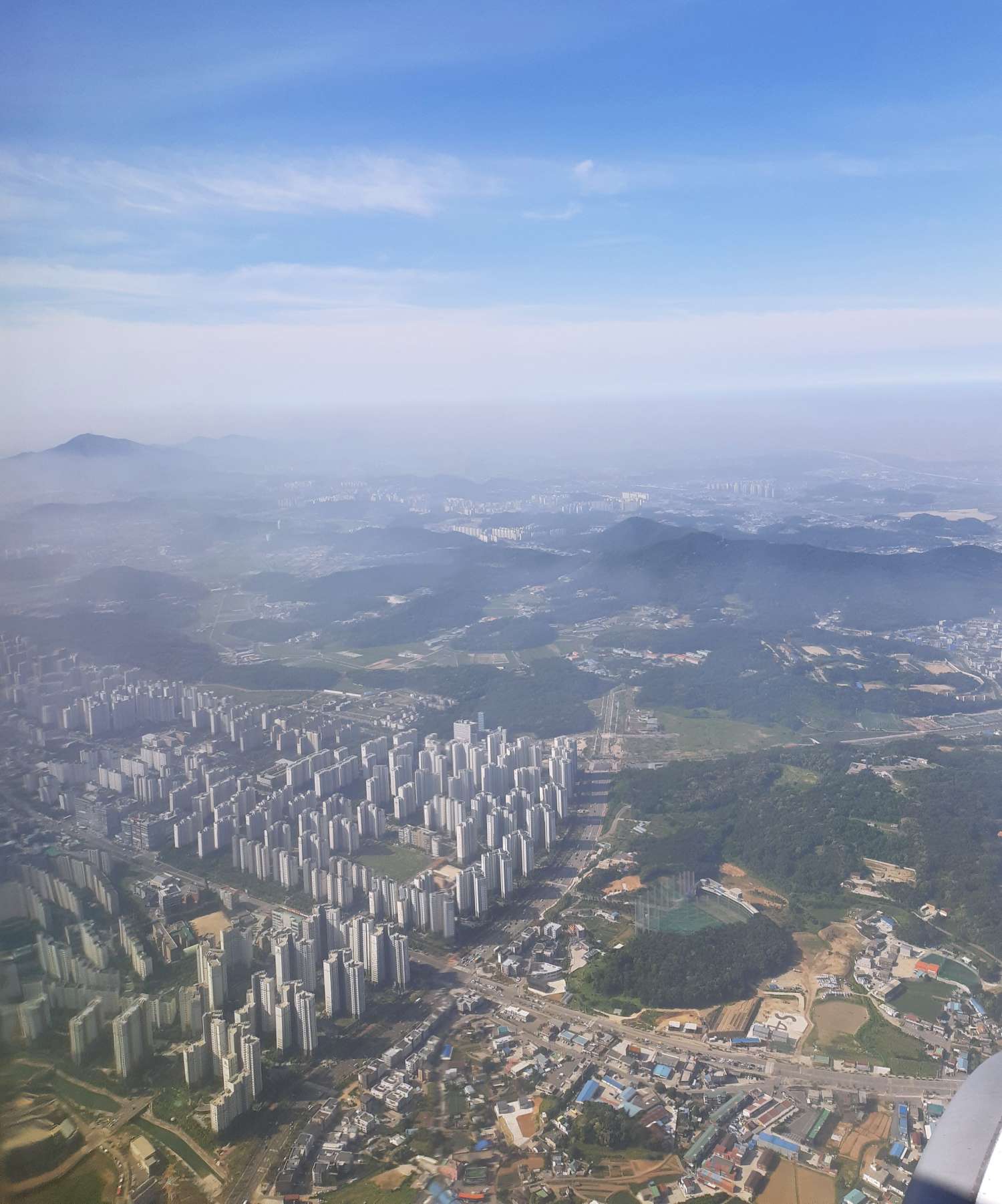 하늘에서 본 한반도