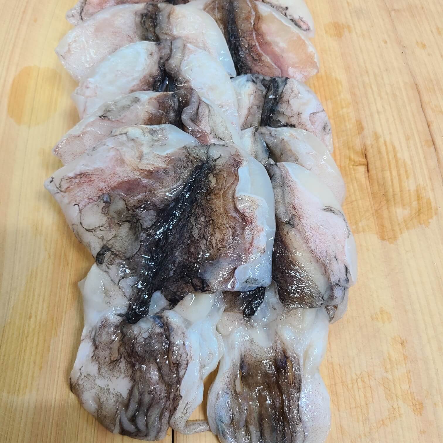 냉동갑오징어 손질