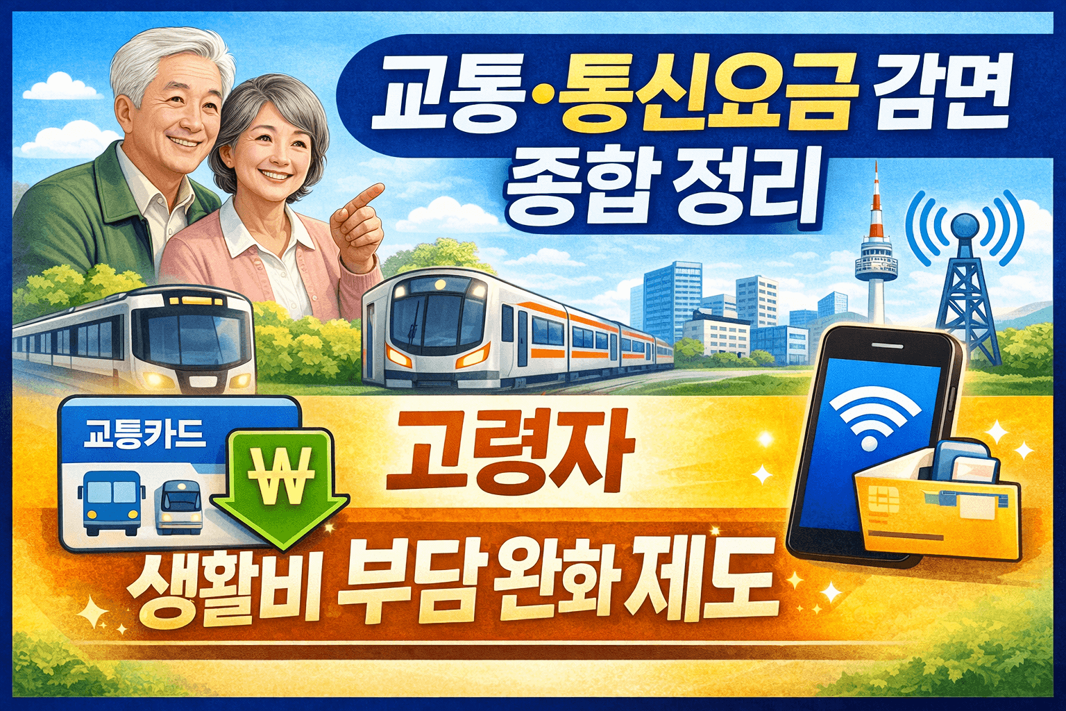 고령자 교통&middot;통신요금 감면 제도 총정리-썸네일