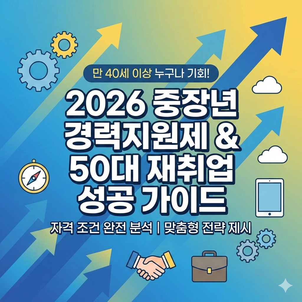 2026 중장년 경력지원제 자격 조건과 50대 재취업 성공 가이드