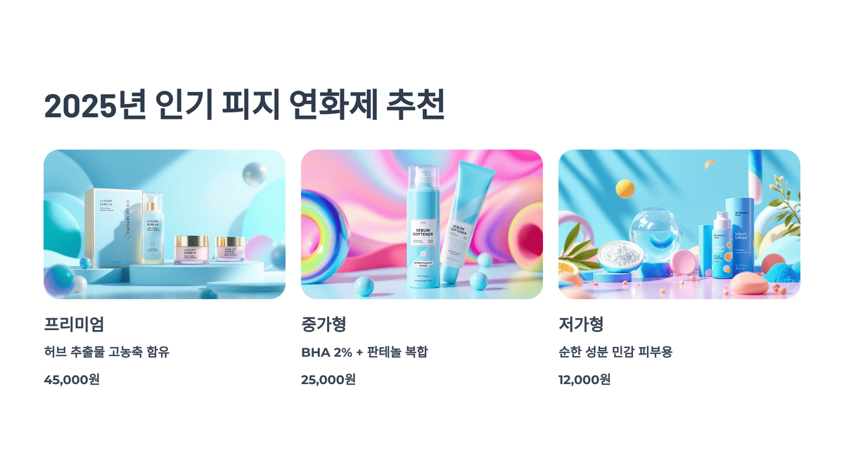 2025년 인기 피지 연화제 추천