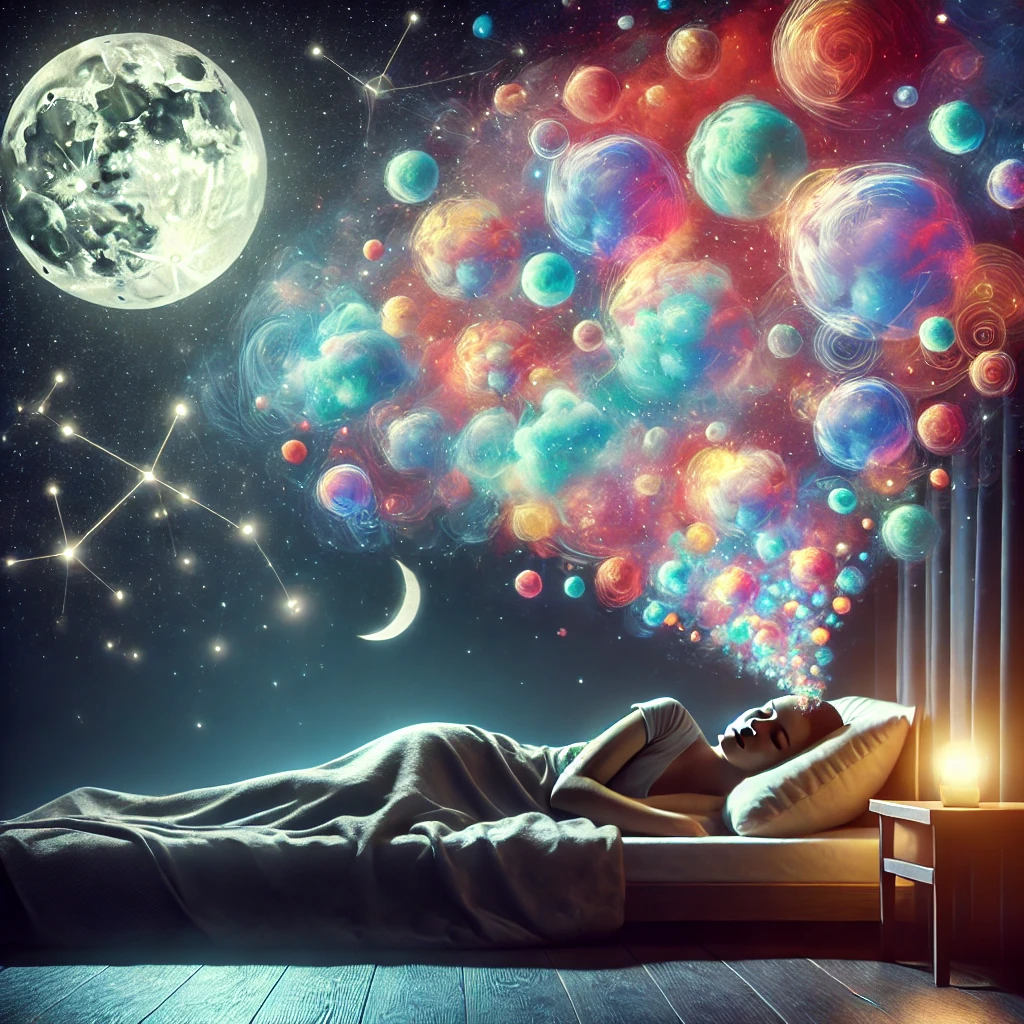 잠들기 전 떠오르는 생각에 관한 이미지