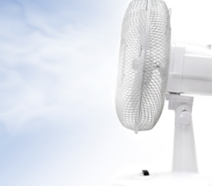 차가운 바람이 나오는 미스트 선풍기