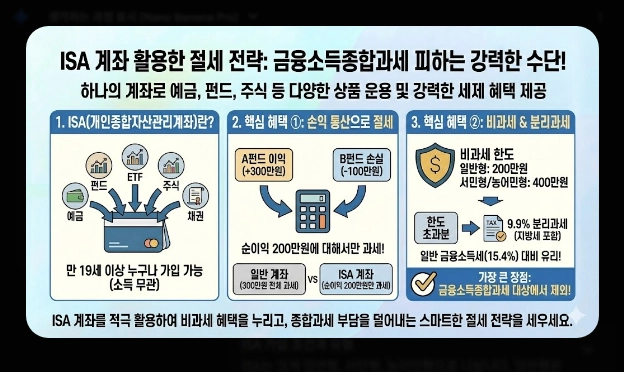금융소득종합과세 피하는 법 [2026년 최신] ISA&middot;연금계좌&middot;가족증여 절세 전략