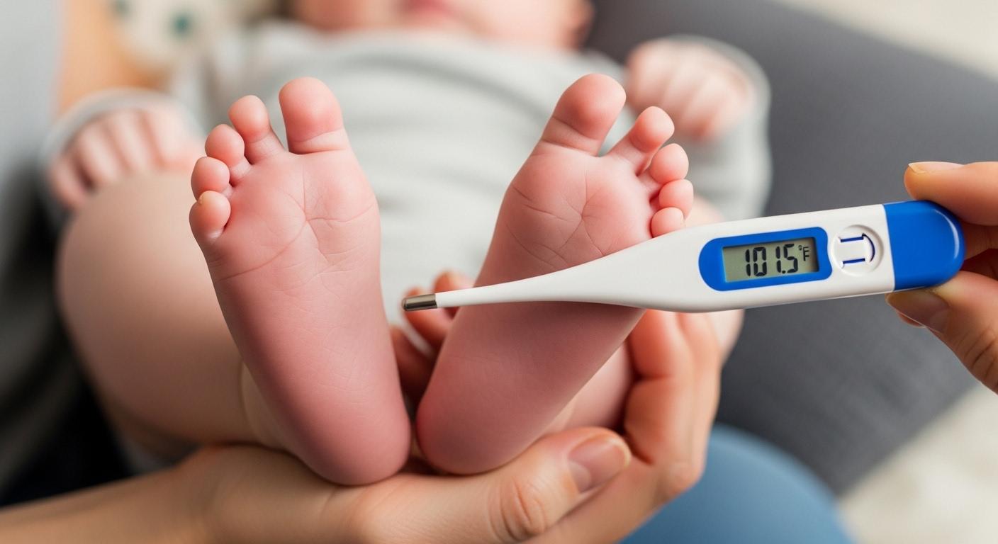 아기 열날때 발