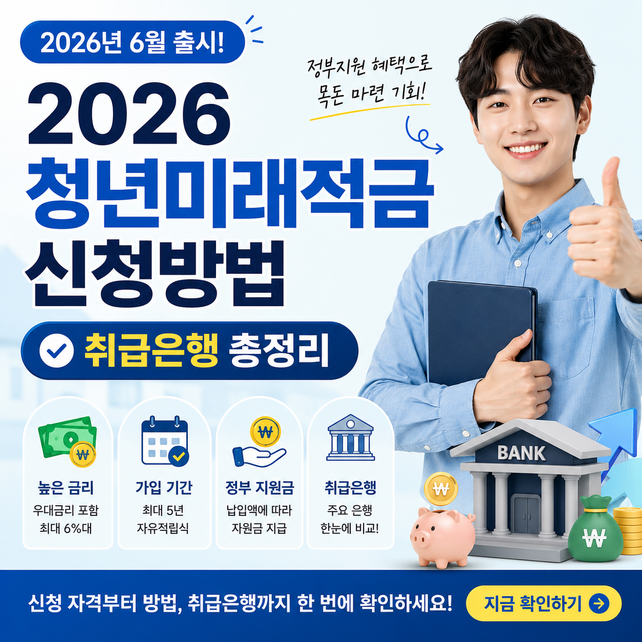 2026 청년미래적금 신청방법 취급은행 (2026년 6월 출시)