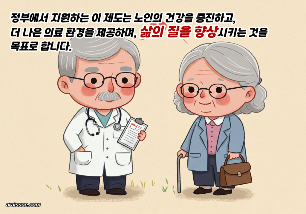 정부에서 지원하는 이 제도는 고령층이 경제적 어려움 없이 필요한 의료서비스를 받을 수 있도록 돕습니다.