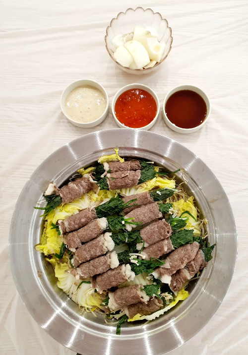 준비한-소스와-차돌-박이-숙주찜-함께-맛보기