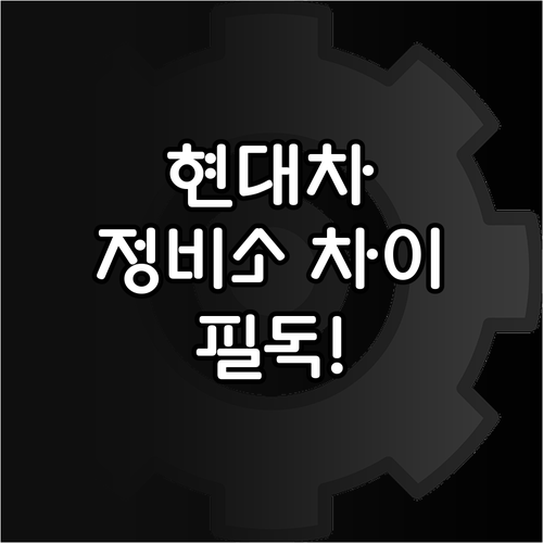 영동 현대차 블루핸즈 종합 정비와 일..