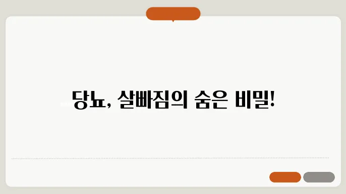 당뇨병과 스트레스의 상관관계