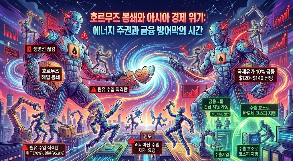 호르무즈 해협 봉쇄와 아시아 경제 위기: 에너지 주권과 금융 방어막의 시간