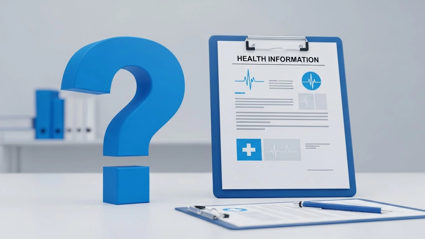 허리 통증 관련 자주 묻는 질문을 상징하는 이미지