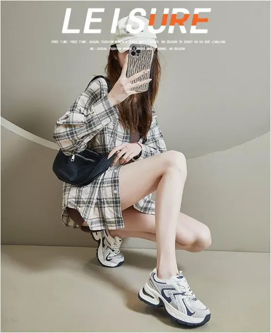 ANYOU 여성 키높이 어글리슈즈 워킹업 스니커즈 러닝화