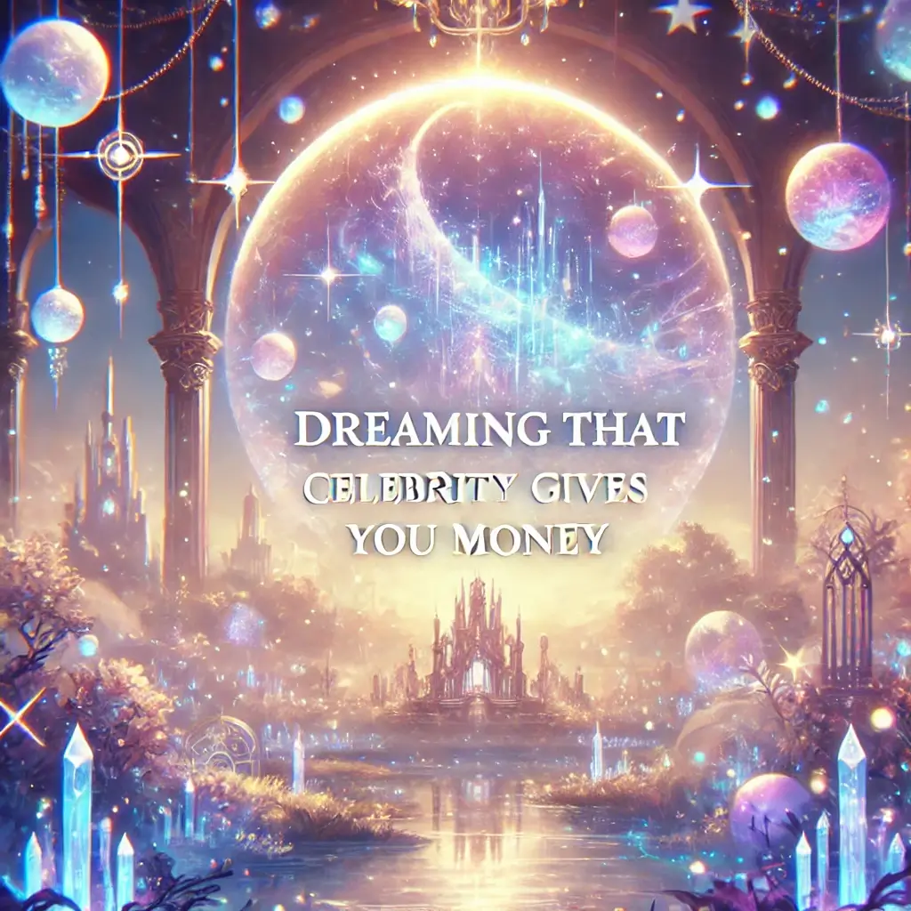 연예인이 돈을 주는 꿈