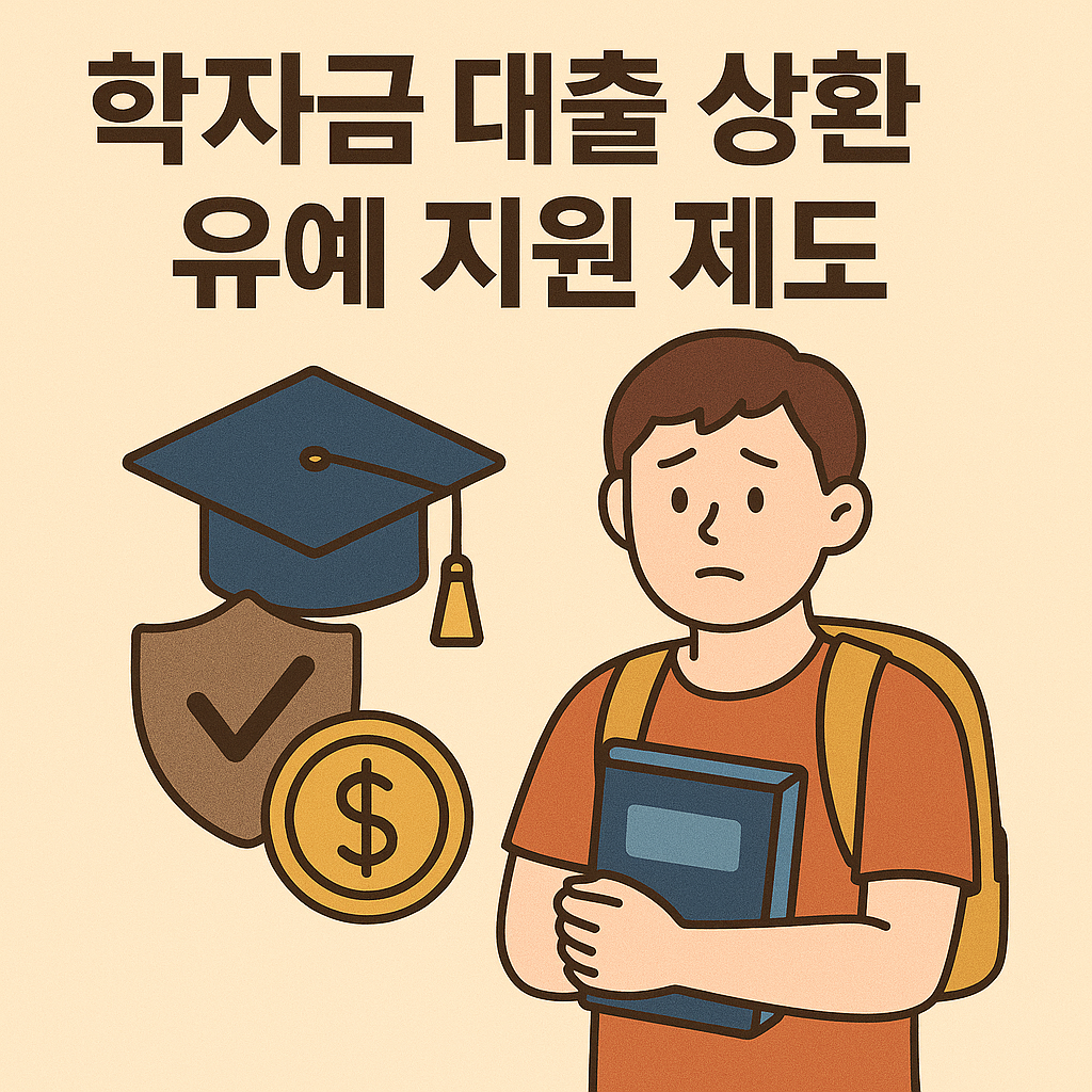학자금 대출 상환 유예 지원 제도 포스터 이미지