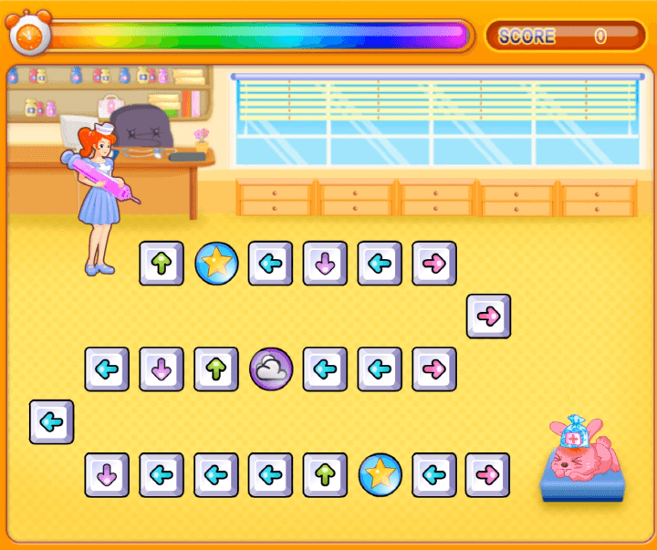 콜록콜록-독감-주의보-고급-플래시게임-시작-화면