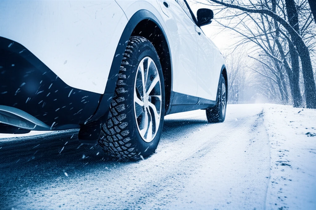 전기차 겨울철 타이어 제동 성능과 소..