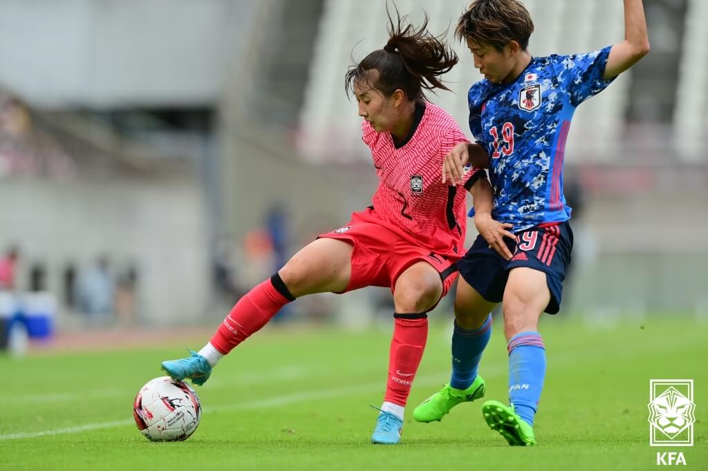 한국 일본 여자 축구 친선경기
