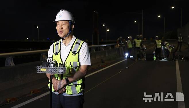 오세훈 시장. 성수대교 시험