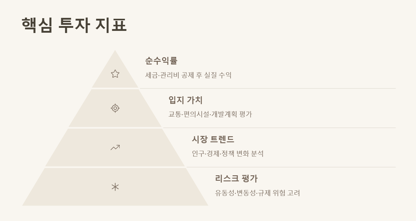 부동산 투자 시 고려해야 할 핵심 지표