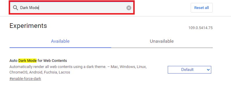 Auto Dark Mode for Web Contents
