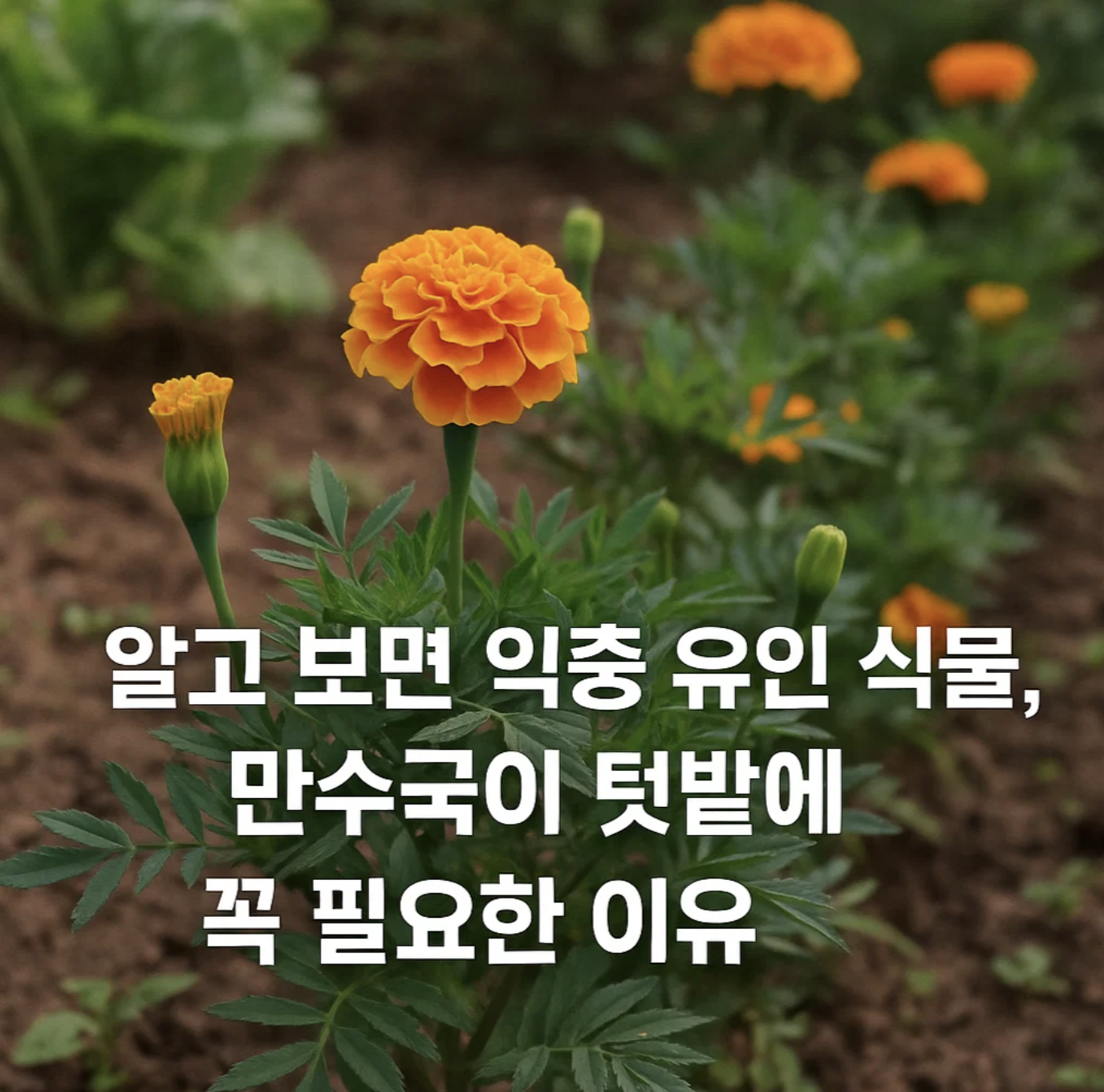 알고 보면 익충 유인 식물, 만수국이 텃밭에 꼭 필요한 이유