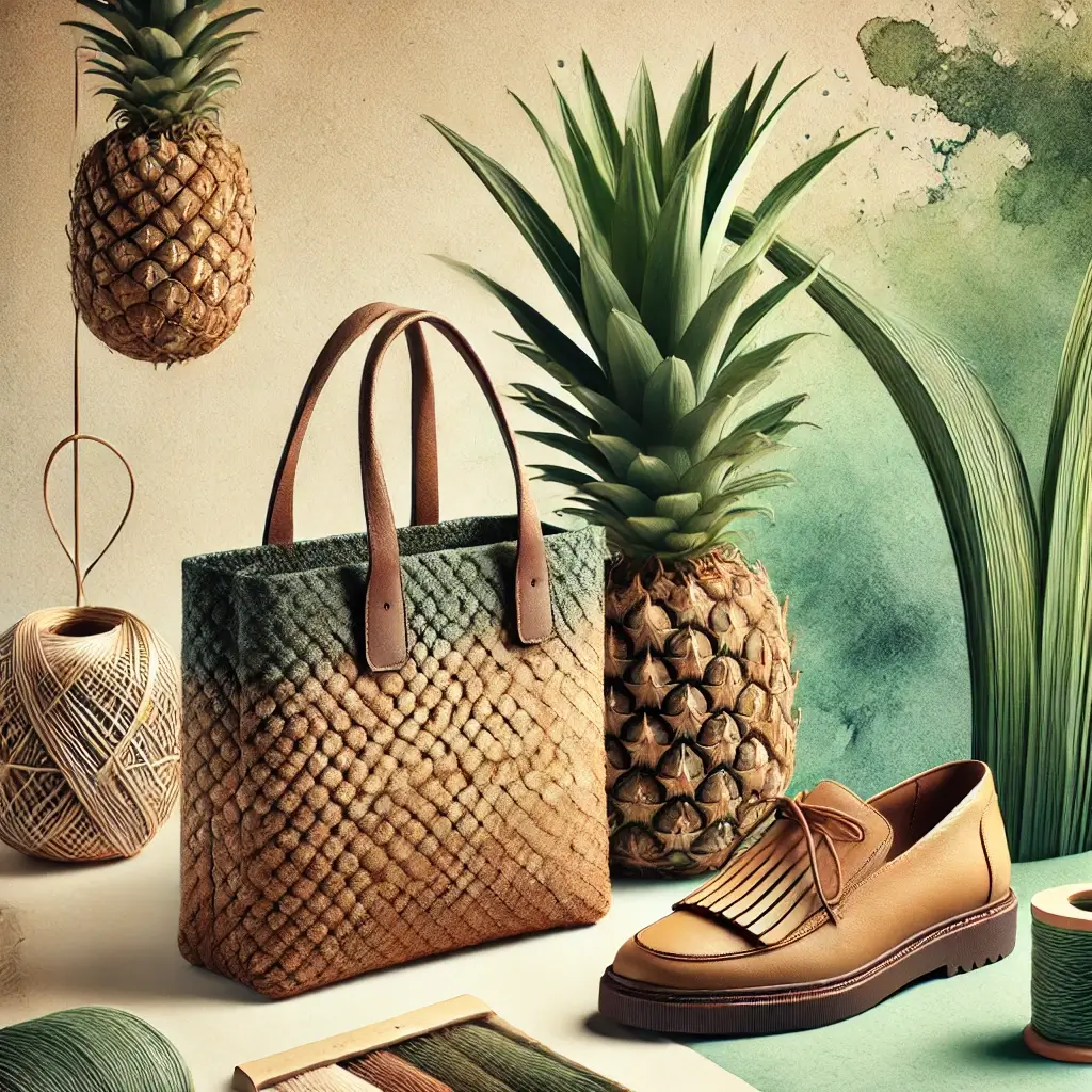 파인애플 섬유로 만든 친환경 제품의 혁신과 관련된 이미지