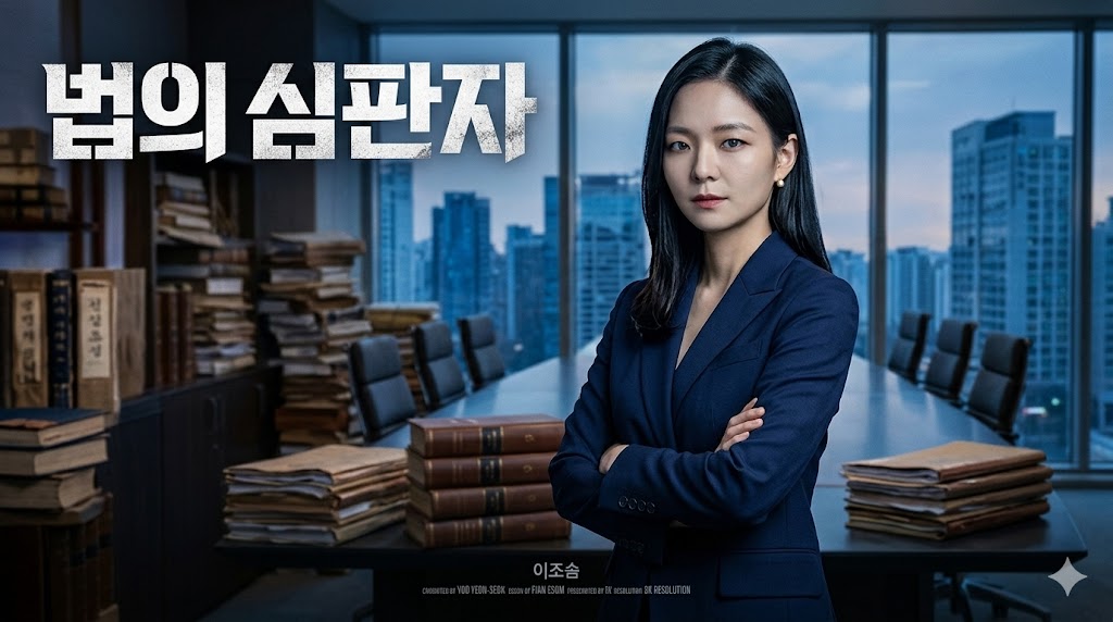 Esom looking sharp and cold in lawyer suit drama still
