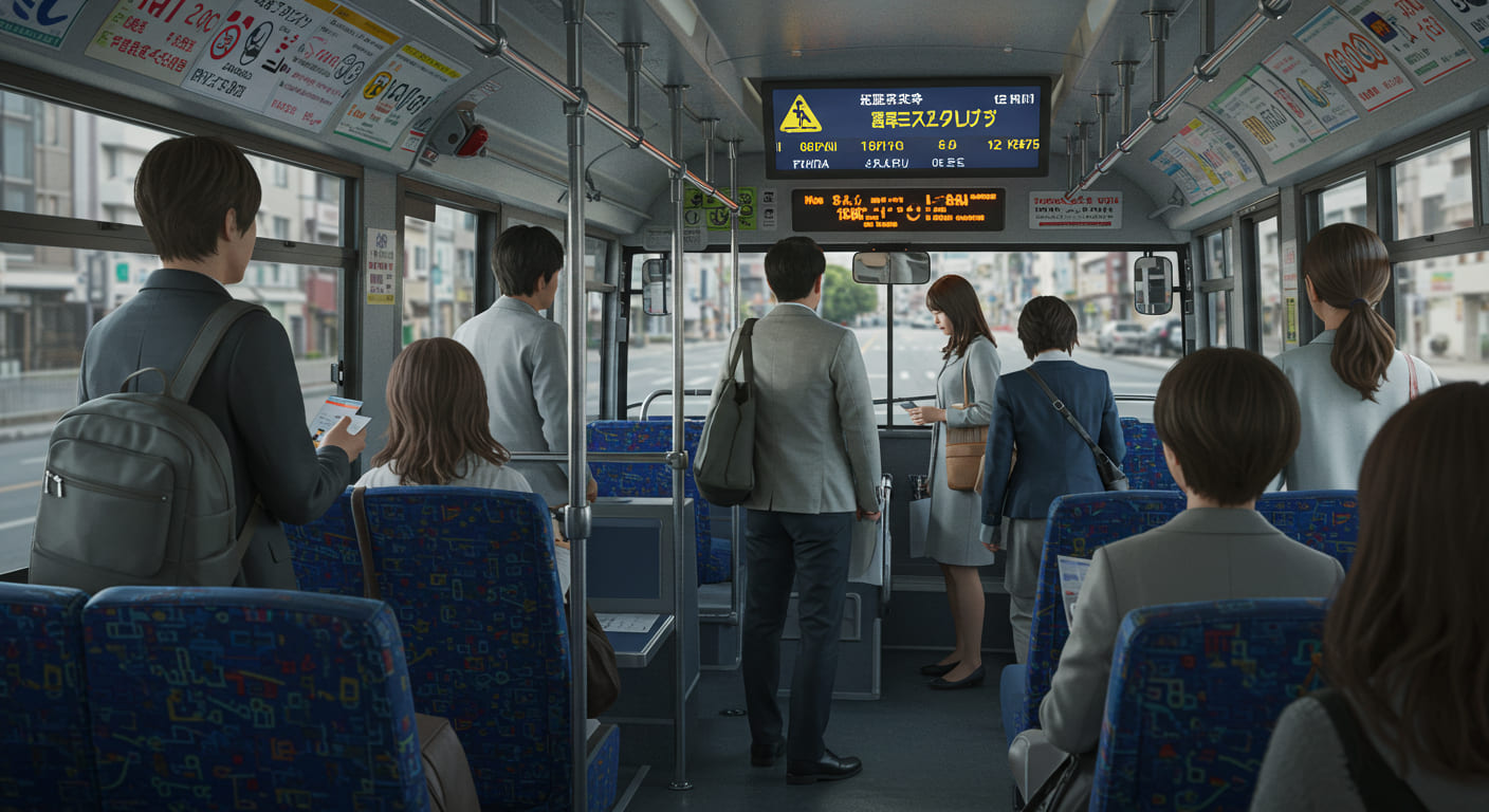 후쿠오카 버스 타는 법: 승차와 교통카드 사용법