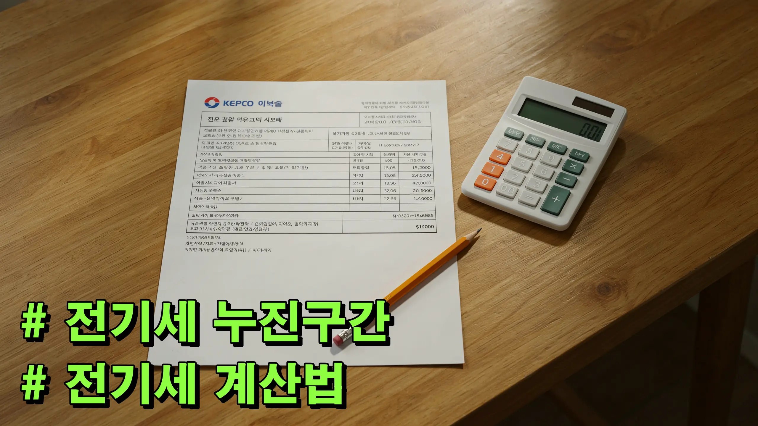 전기세 누진구간