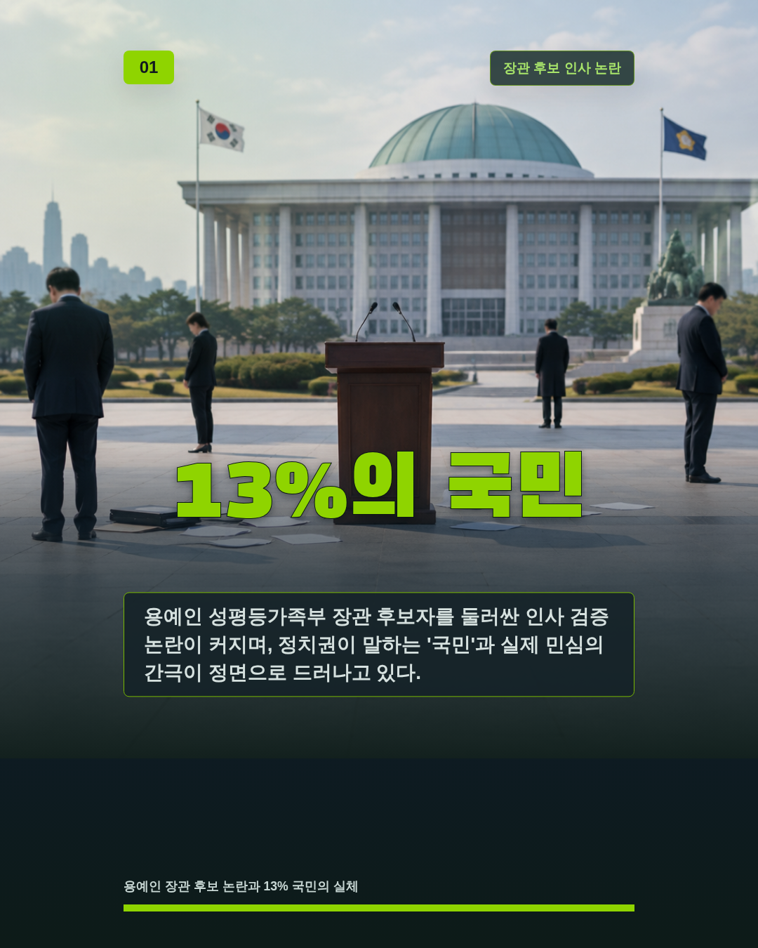 13%의 국민